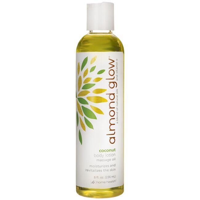 Home Health Almond Glow Body Lotion Massage Oil - Coconut 8 fl oz Liquid