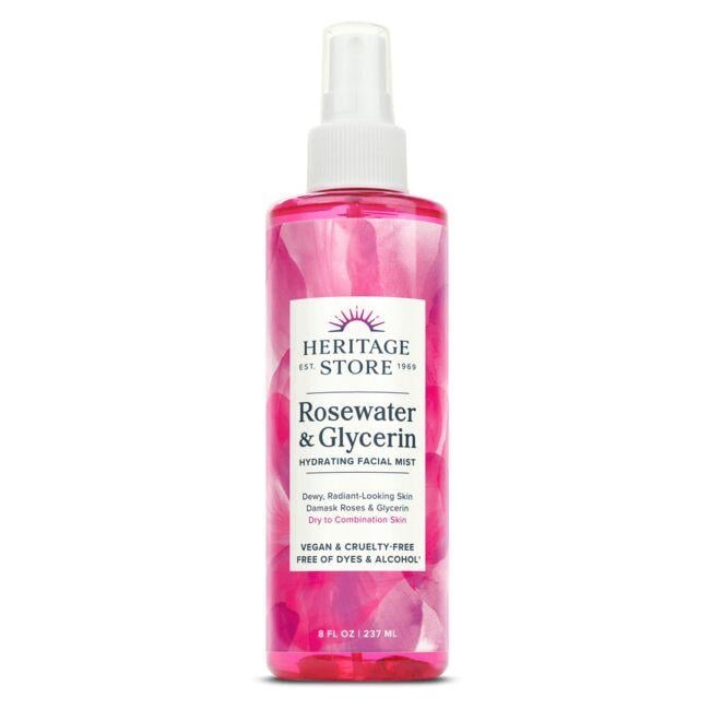 Heritage Store Rosewater & Glycerin Facial Mist 8 fl oz Liquid