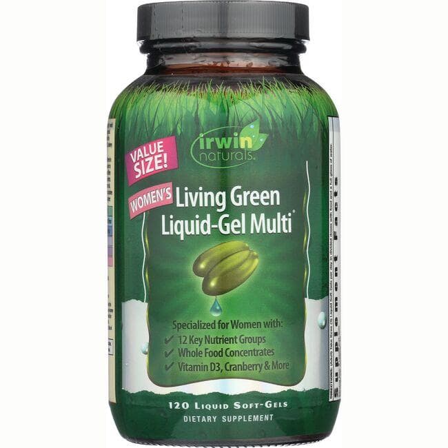 Irwin Naturals Womens Living Green Liquid-Gel Multi Vitamin | 120 Lgels