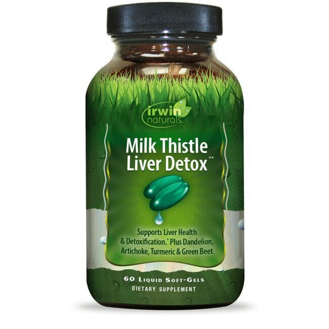 Irwin Naturals Milk Thistle Liver Detox Vitamin | 60 Soft Gels