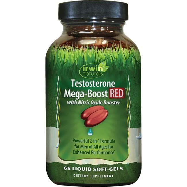 Irwin Naturals Testosterone Mega Boost Red | 68 Soft Gels