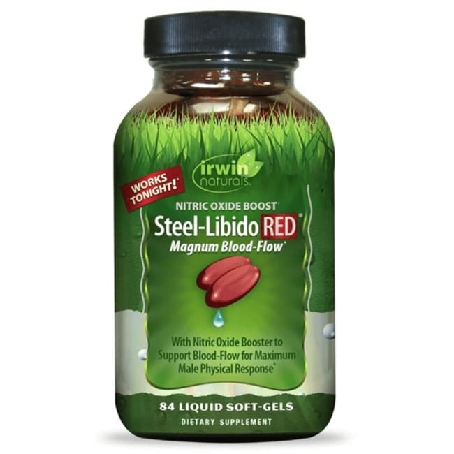 Irwin Naturals Steel-Libido Red 84 Sgels - Picture 1 of 2