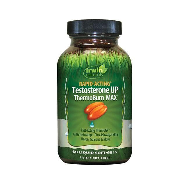 Irwin Naturals Rapid-Acting Testosterone Up Thermoburn-Max | 60 Soft Gels