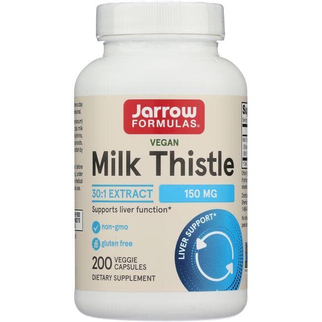 Jarrow Formulas, Inc. Vegan Milk Thistle 30:1 Extract Vitamin | 150 mg | 200 Veg Caps