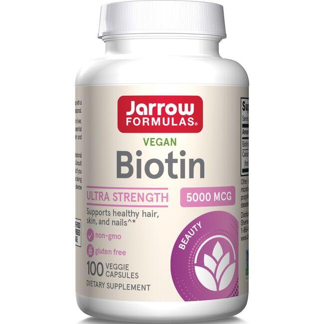 Jarrow Formulas, Inc. Biotin Vitamin 5000 mcg 100 Veg Caps
