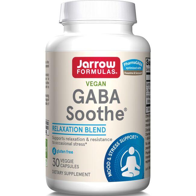 Jarrow Formulas, Inc. Vegan Gaba Soothe Supplement Vitamin | 30 Veg Caps