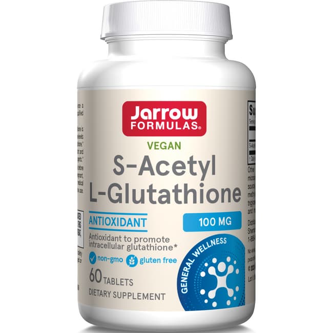 Jarrow Formulas Inc S Acetyl L Glutathione 100 Mg 60 Tabs Swanson 