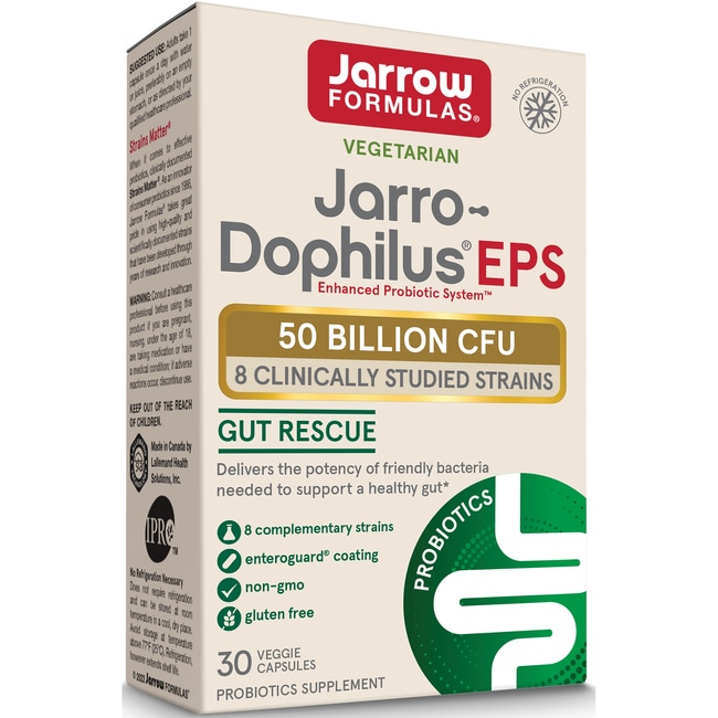 Jarrow Formulas, Inc. Jarro-Dophilus Eps 50 миллиардов КОЕ, 30 растительных капсул