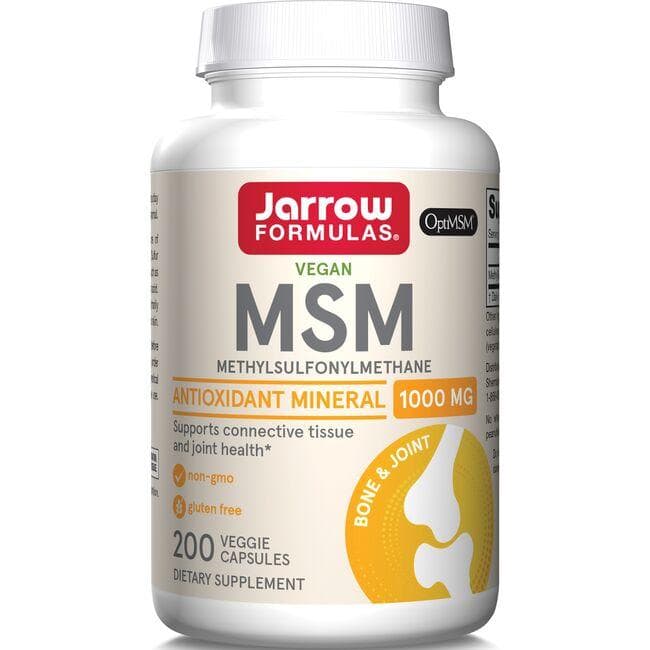 Jarrow Formulas, Inc. Vegan Msm Methylsulfonylmethane Supplement Vitamin | 1000 mg | 200 Veg Caps