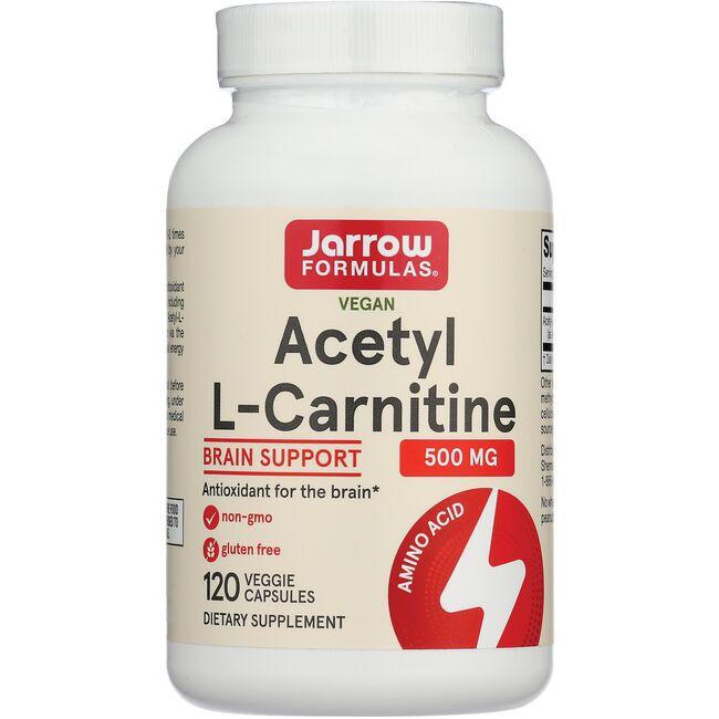 Jarrow Formulas, Inc. Acetyl L-Carnitine Supplement Vitamin 500 mg 120 Veg Caps
