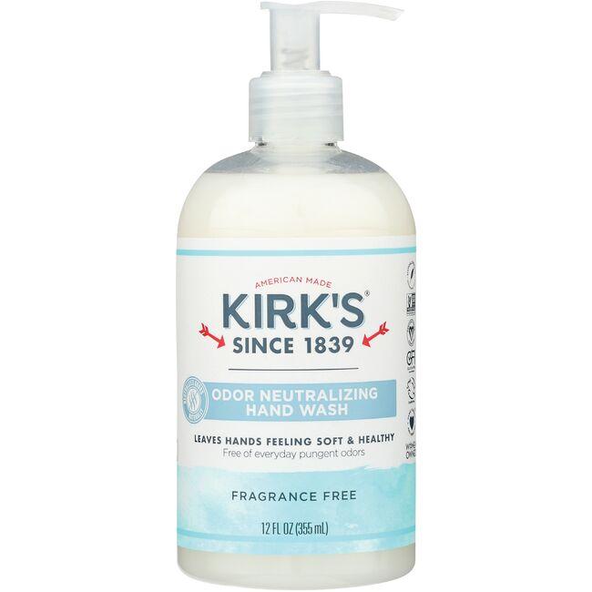 Kirks Odor Neutralizing Hand Soap - Fragrance Free | 12 oz Liquid
