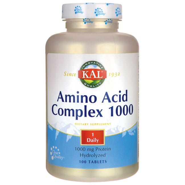 Kal Amino Acid Complex 1000 Supplement Vitamin 100 Tabs