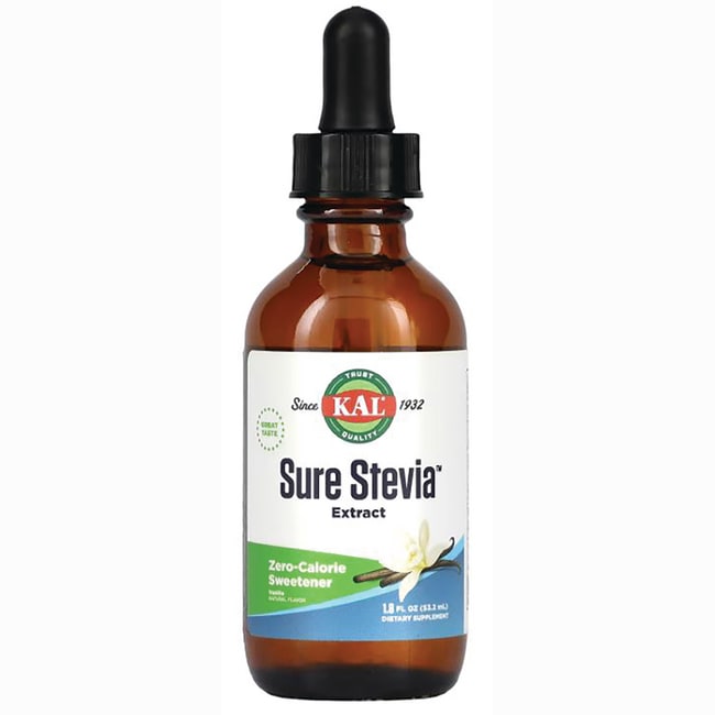 Kal Sure Stevia — натуральная ваниль, 1,8 жидких унции жидкости