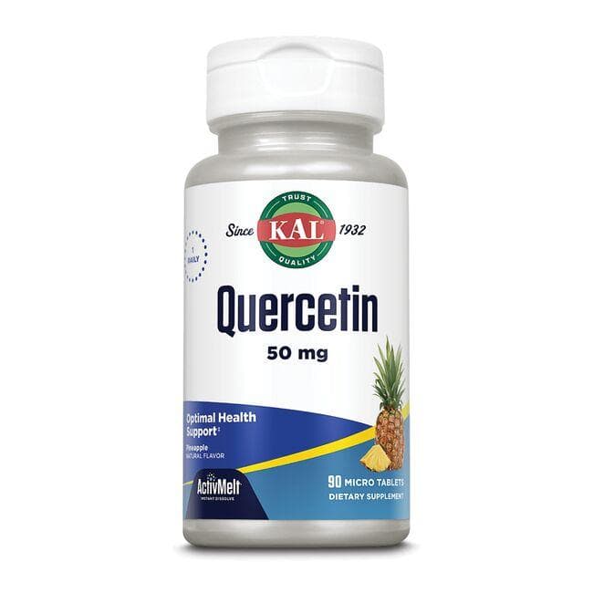 Kal Quercetin - Pineapple Supplement Vitamin | 50 mg | 90 Tabs