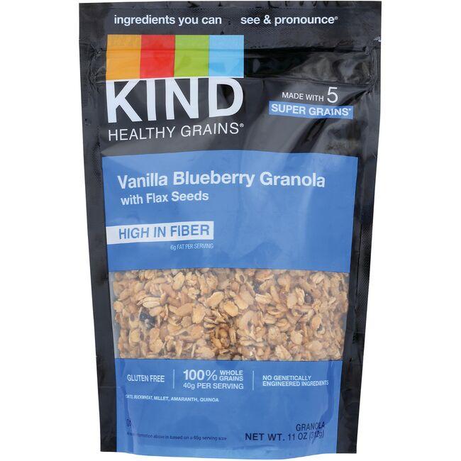 Healthy Grains Vanilla Blueberry Granola with Flax Seeds