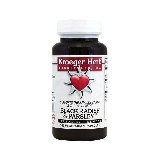 Kroeger Herb Black Radish and Parsley Vitamin | 100 Veg Caps