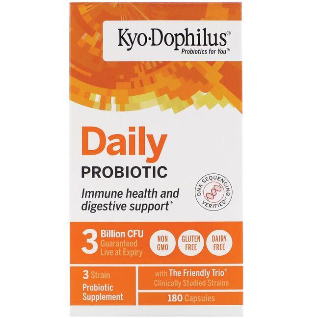 Kyolic Kyo-Dophilus Daily Probiotic Supplement Vitamin | 3 Billion CFU | 180 Caps