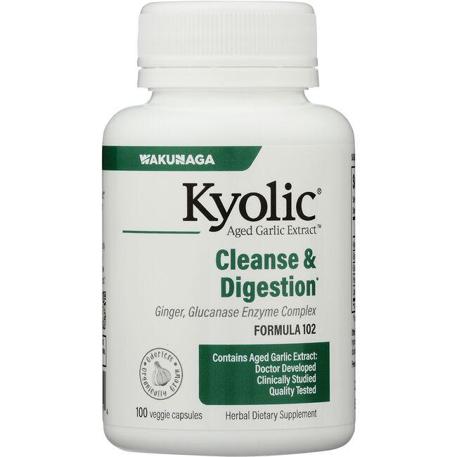 Kyolic Cleanse & Digestion Formula 102 Supplement Vitamin | 100 Veg Caps