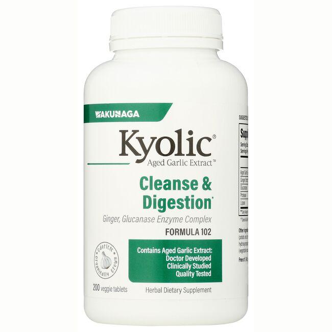 Kyolic Candida Cleanse & Digestion Formula 102 Vitamin 200 Veg Tabs