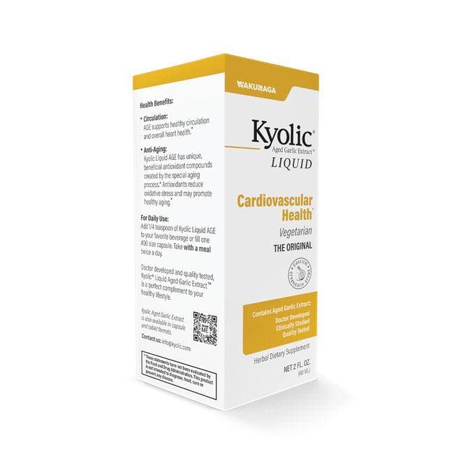 Kyolic Aged Garlic Extract Vegetarian Liquid - Cardiovascular Vitamin | 2 fl oz Liquid