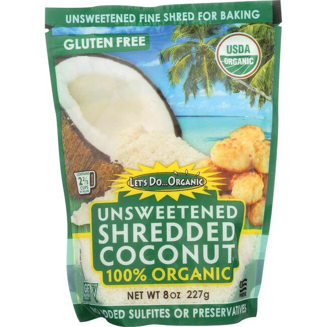 100% Organic Shredded Coconut - Unsweetened