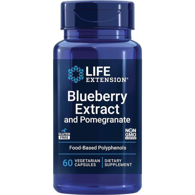 Life Extension Blueberry Extract with Pomegranate Vitamin | 60 Veg Caps