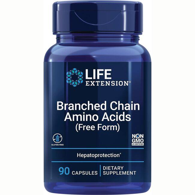 Life Extension Branched Chain Amino Acids (Free Form) Supplement Vitamin 90 Caps