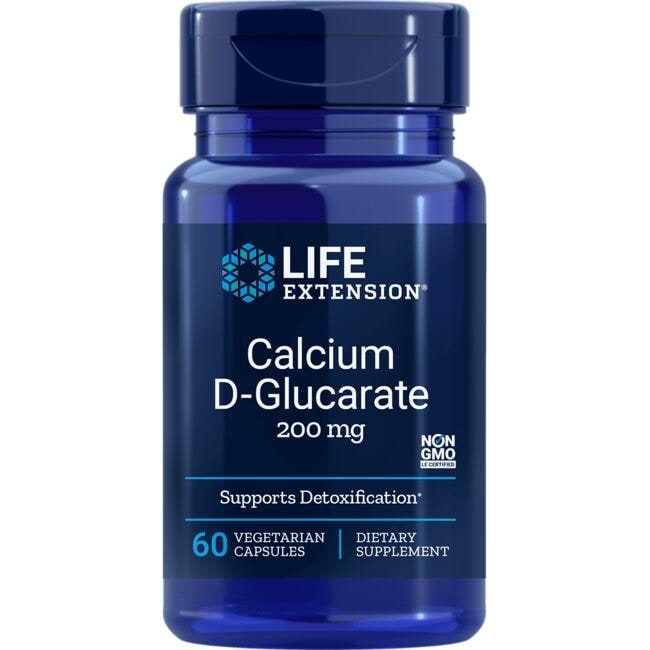 Life Extension Calcium D-Glucarate Vitamin 200 mg 60 Veg Caps