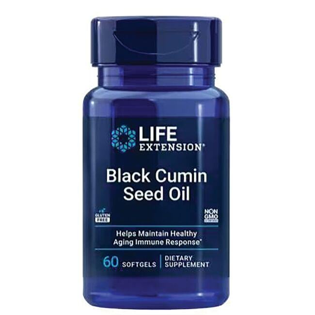 Life Extension Black Cumin Seed Oil Vitamin 500 mg 60 Soft Gels