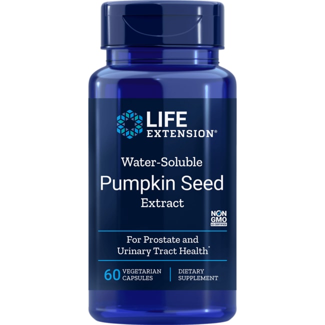 Life extension water soluble pumpkin seed extract