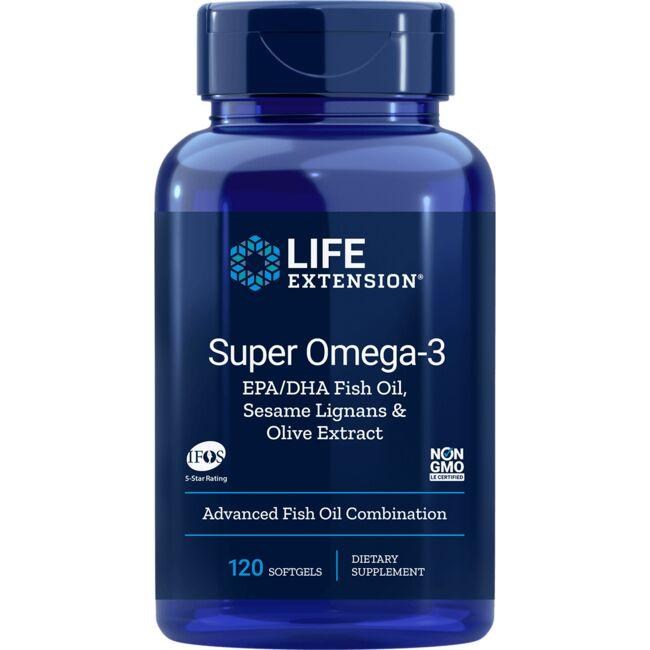 Life Extension Super Omega-3 Supplement Vitamin | 120 Soft Gels