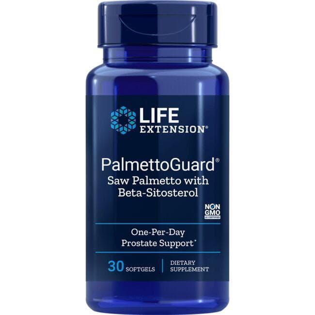 Life Extension Palmettoguard Saw Palmetto with Beta-Sitosterol Vitamin | 30 Soft Gels | Prostate Health