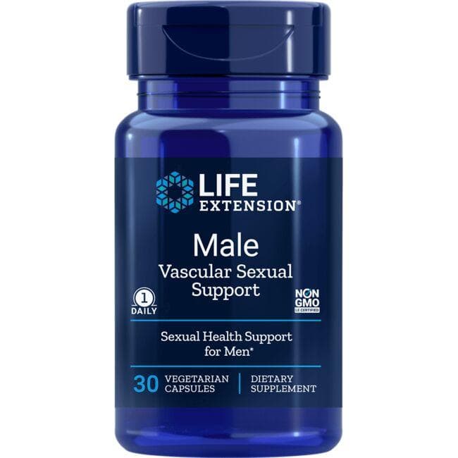 Life Extension Male Vascular Sexual Support Supplement Vitamin | 100 mg | 30 Veg Caps