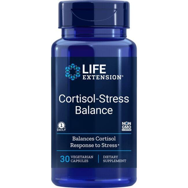 Life Extension Cortisol-Stress Balance Vitamin | 30 Veg Caps