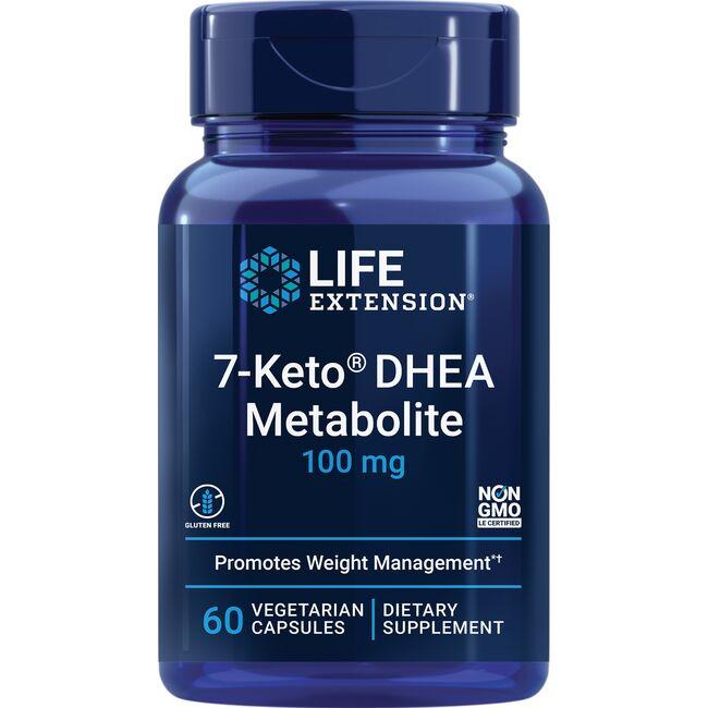 Life Extension 7-Keto Dhea Metabolite Supplement Vitamin 100 mg 60 Veg Caps Weight Management