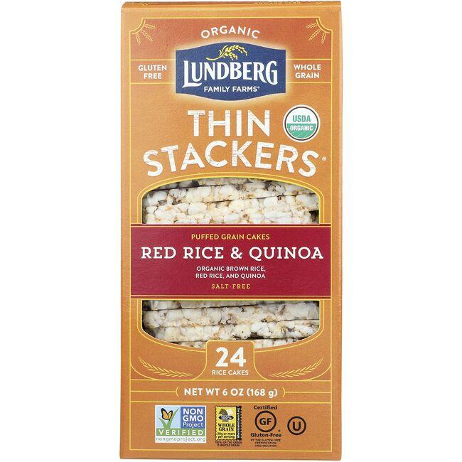 Thin Stackers Puffed Grain Cakes - Red Rice & Quinoa Salt-Free
