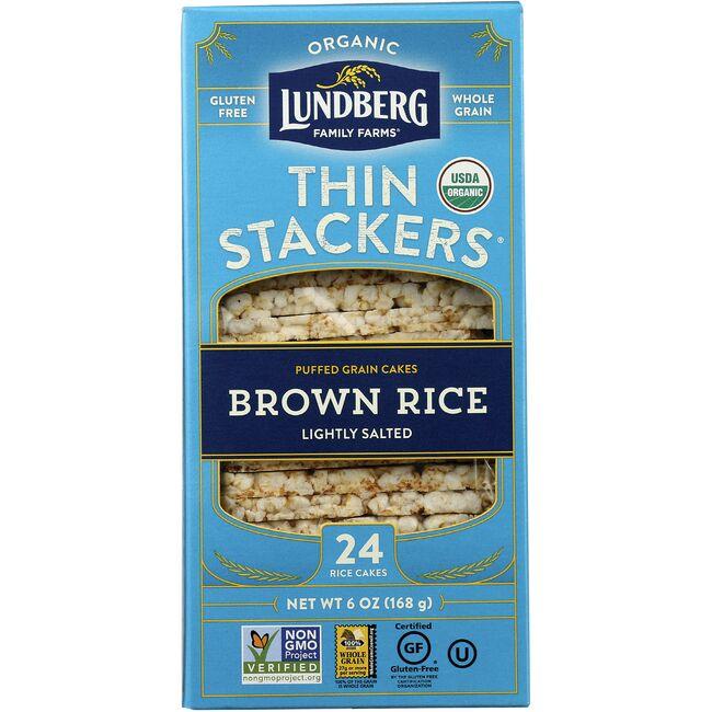 Thin Stackers Puffed Grain Cakes - Brown Rice