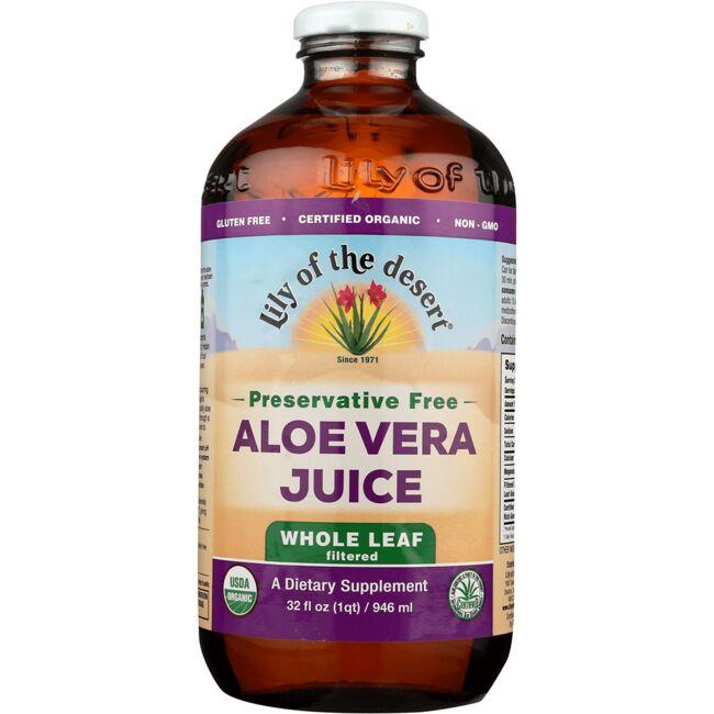 Lily of the Desert Aloe Vera Juice Whole Leaf - Preservative Free 32 fl oz Liquid