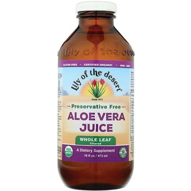 Lily of the Desert Preservative Free Aloe Vera Juice - Whole Leaf (Filtered) 16 fl oz Liquid