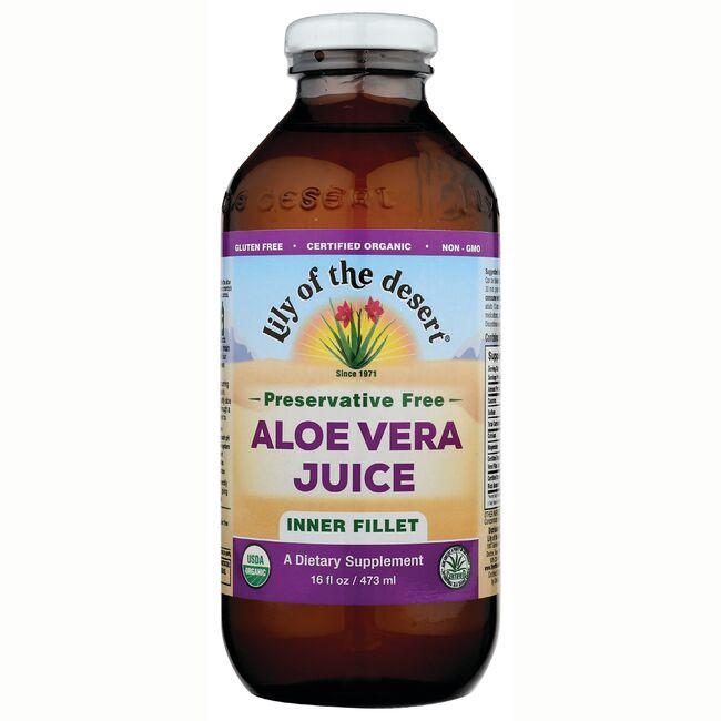 Lily of the Desert Preservative Free Aloe Vera Juice - Inner Fillet | 16 fl oz Liquid