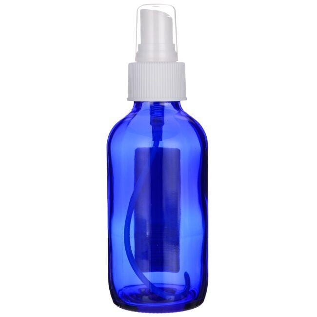 Blue Glass Bottle with Spray
