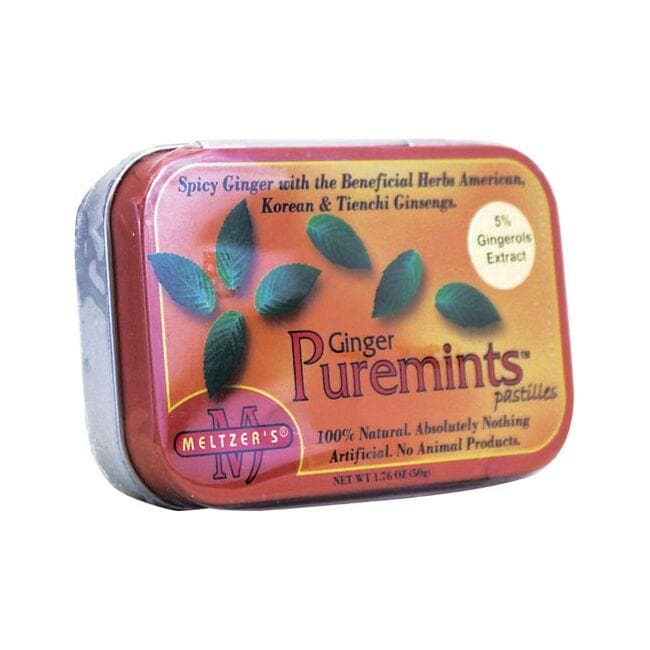 Meltzers Puremints Ginger | 1.76 oz Package
