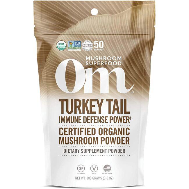 Organic Mushroom Nutrition Turkey Tail Vitamin 3.57 oz Powder