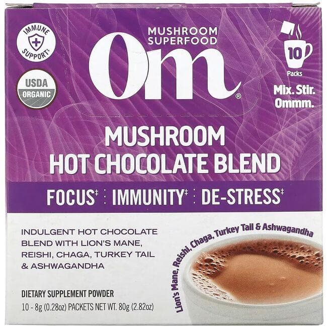 Organic Mushroom Nutrition Hot Chocolate Blend | 10 Packets