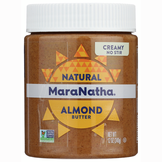 MaraNatha Almond Butter No Stir Creamy 12 oz Jar Swanson Health Products