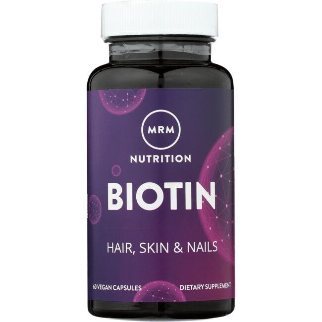 MRM Nutrition Biotin Vitamin 5000 mcg 60 Vegan Caps