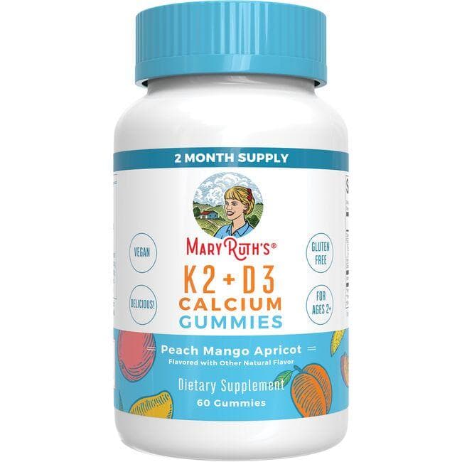 Vitamin K2 + D3 Calcium Gummies - Peach, Mango, & Apricot