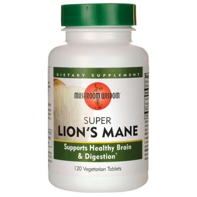 Mushroom Wisdom Super Lions Mane Vitamin | 120 Veg Tabs