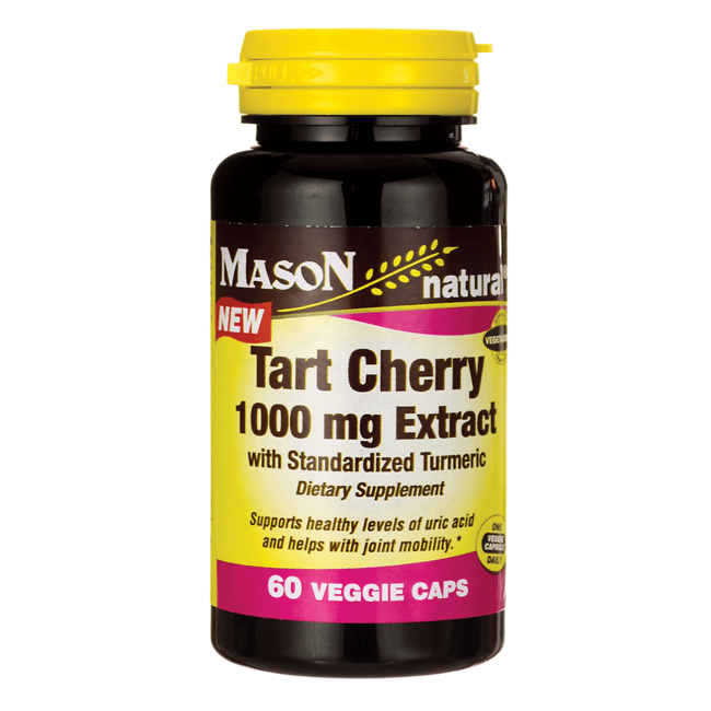 Mason Natural Tart Cherry со стандартизированной куркумой, 60 растительных капсул