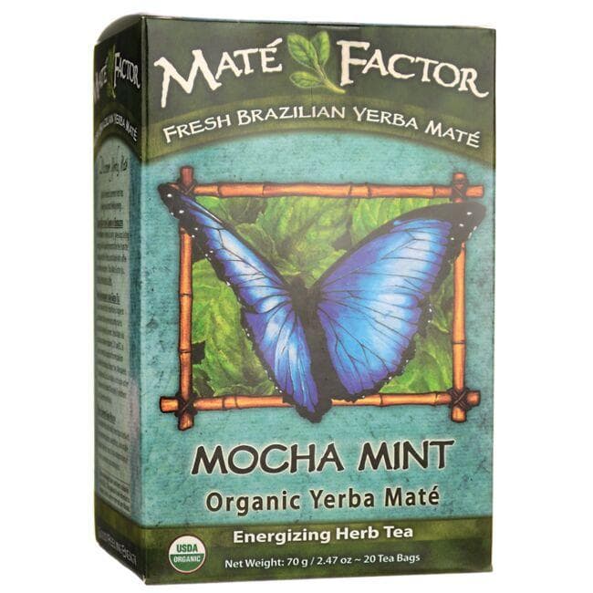 Mate Factor Organic Yerba Energizing Tea - Mocha Mint | 20 Bags